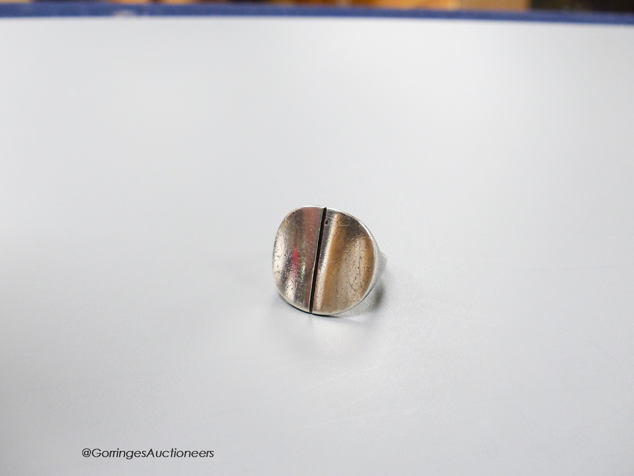 A Georg Jensen 925 sterling ring, design no. 101?, size L, 10.1 grams.